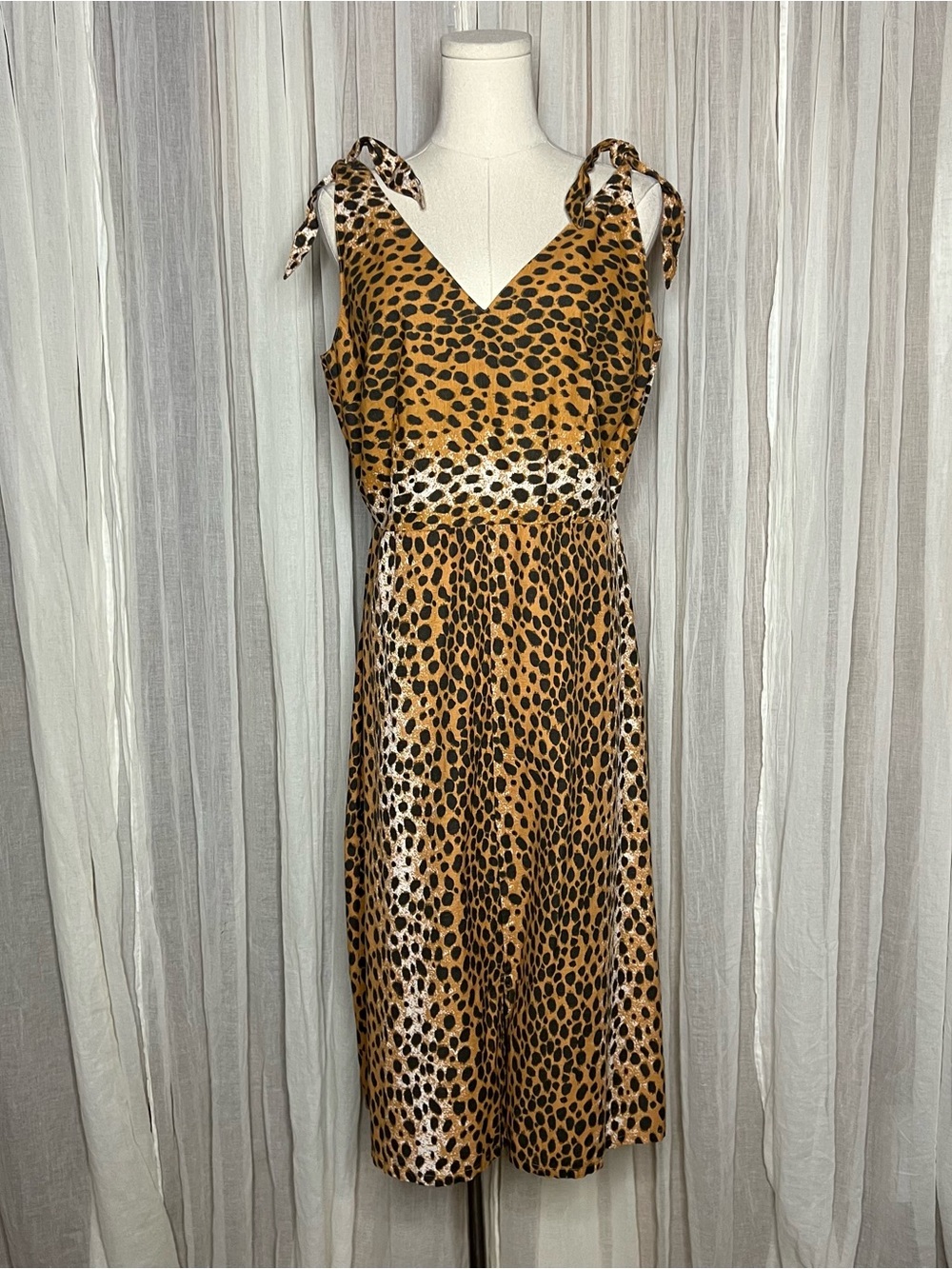 ASOS Leopard Print Midi Dress